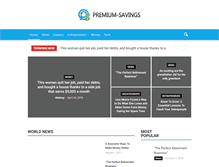 Tablet Screenshot of premium-savings.com